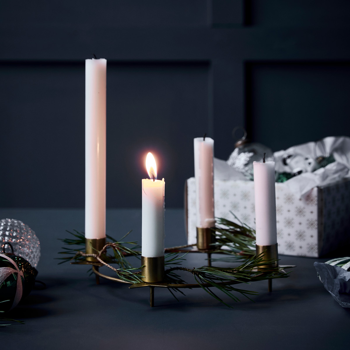 House Doctor Stage Kynttilänjalka 5x25 cm Antiikki messinki