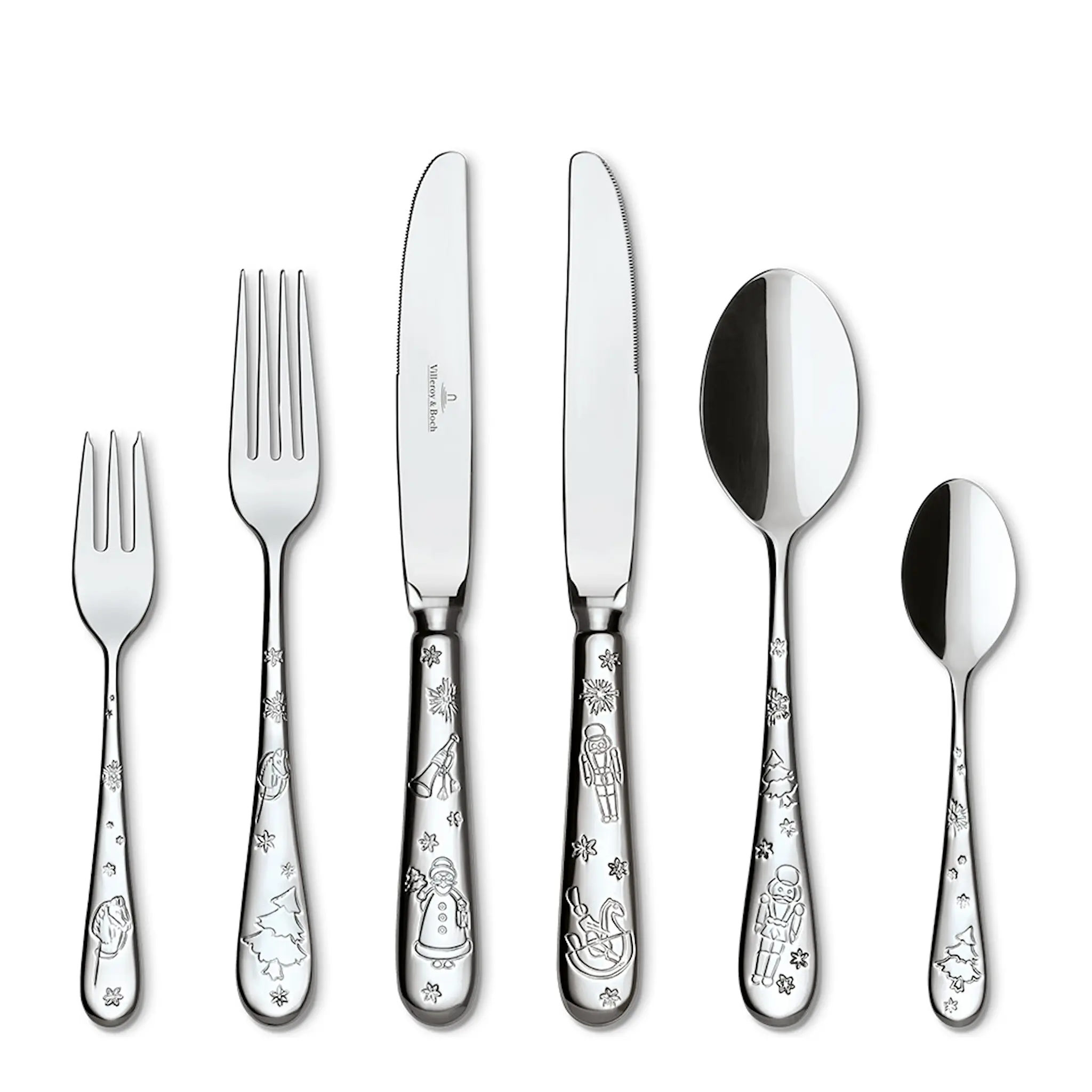 Villeroy & Boch Toy's Delight bestickset med julmotiv 30 delar stål