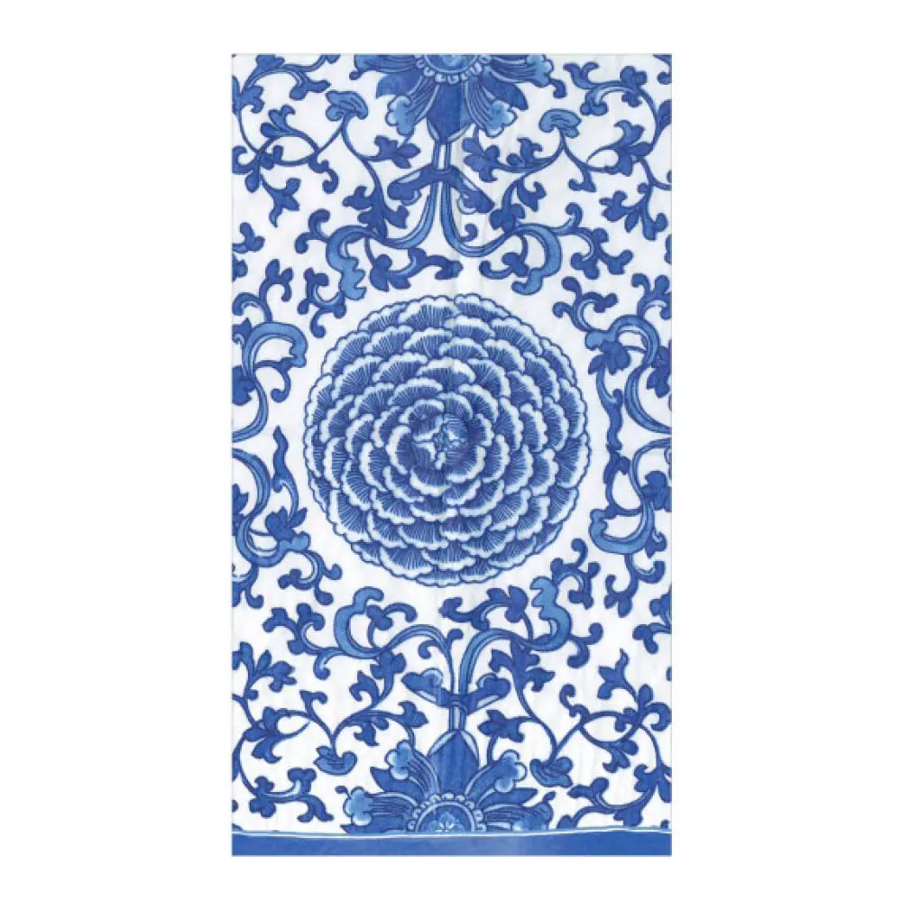 Indigo Garden Servetti 40x22 cm 15 kpl sininen/valkoinen