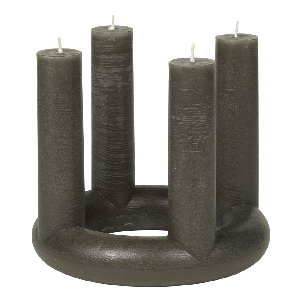 Broste Copenhagen Lucille Adventsljus 18 cm Grön