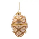 House of Luxury ägg med rosett 10,5 cm guld