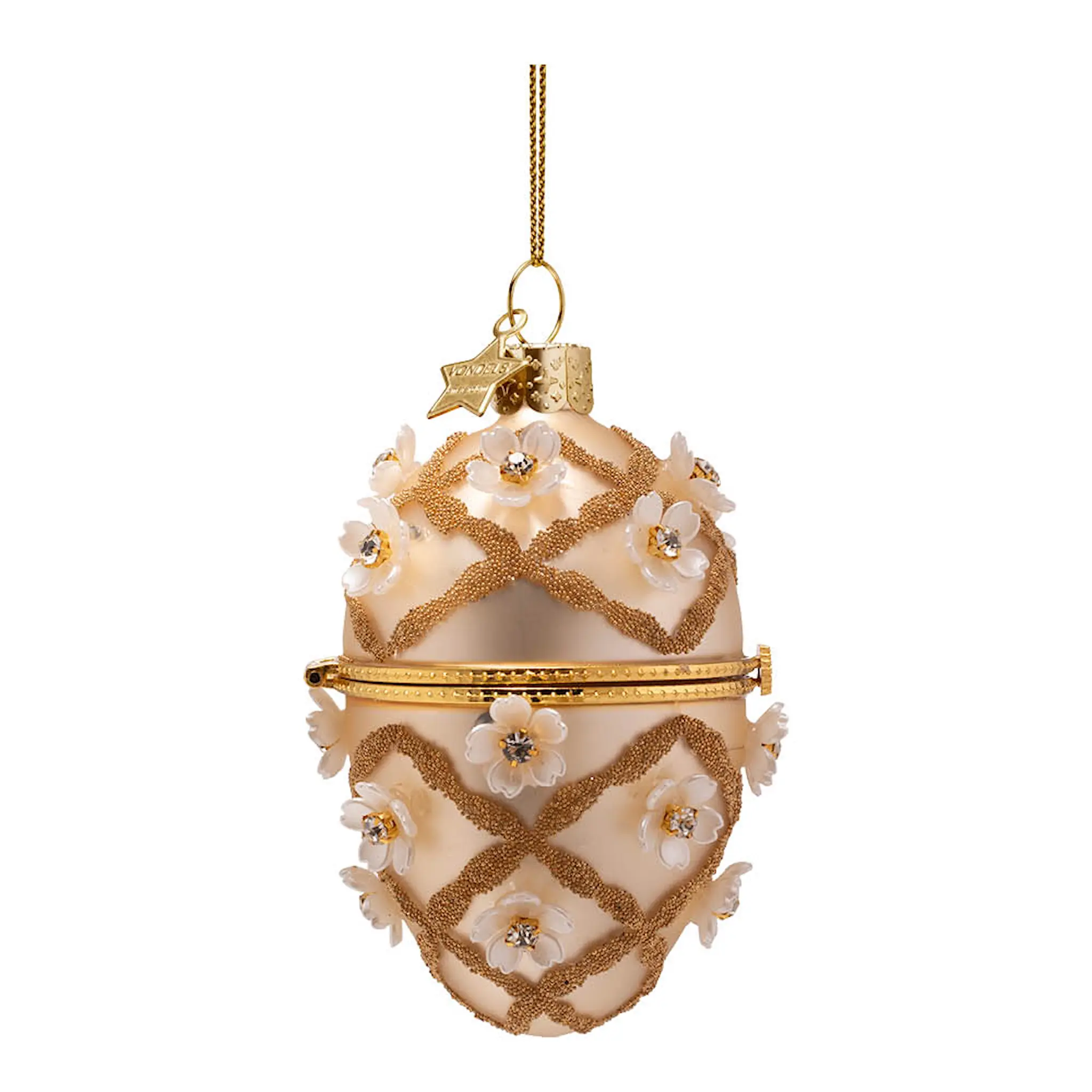 Vondels House of Luxury Riippukoriste pääsiäismuna 10,5 cm Kulta