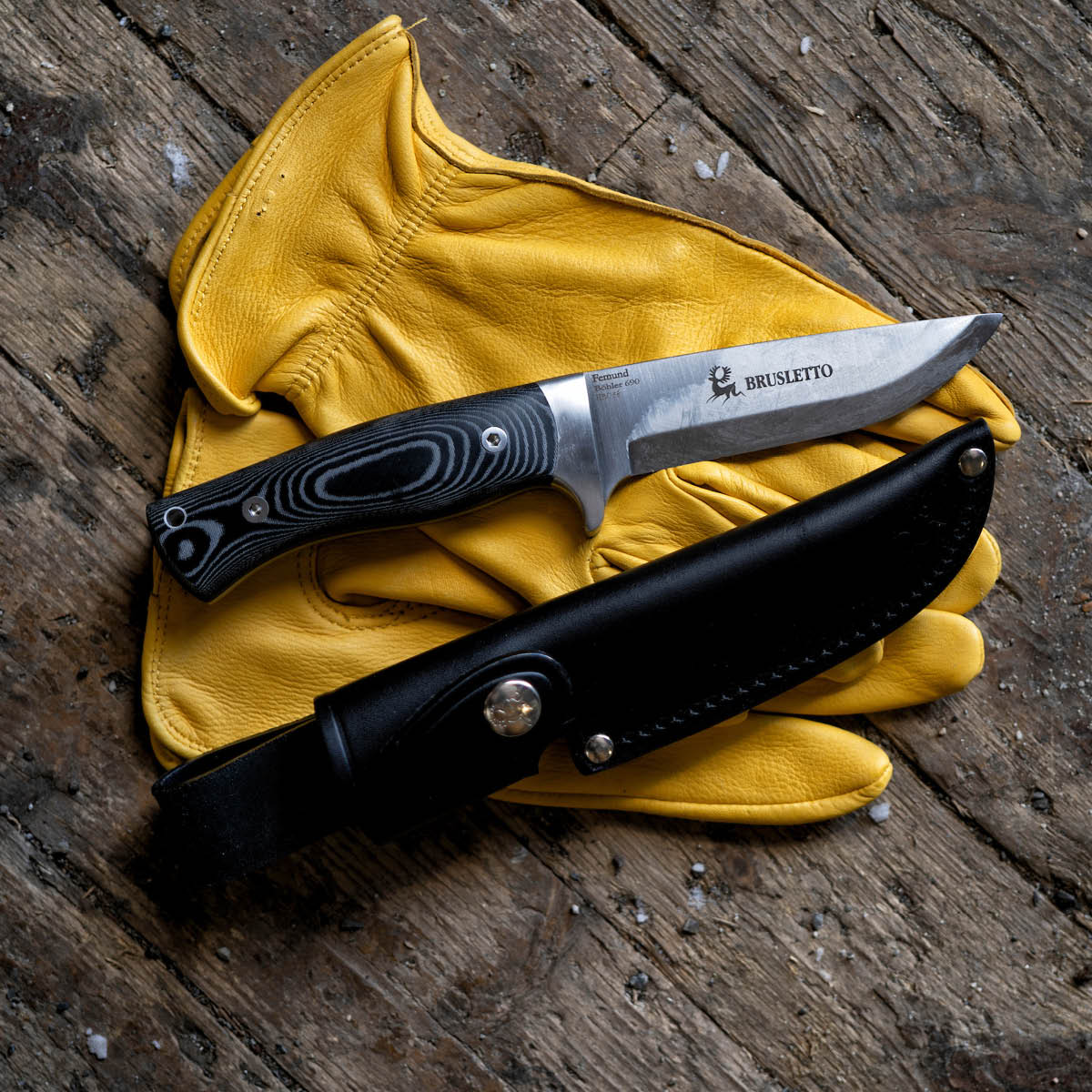 Brusletto Femund fulltangekniv 23,5 cm svart