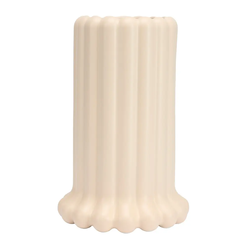 Tubular Maljakko 24 cm Beige