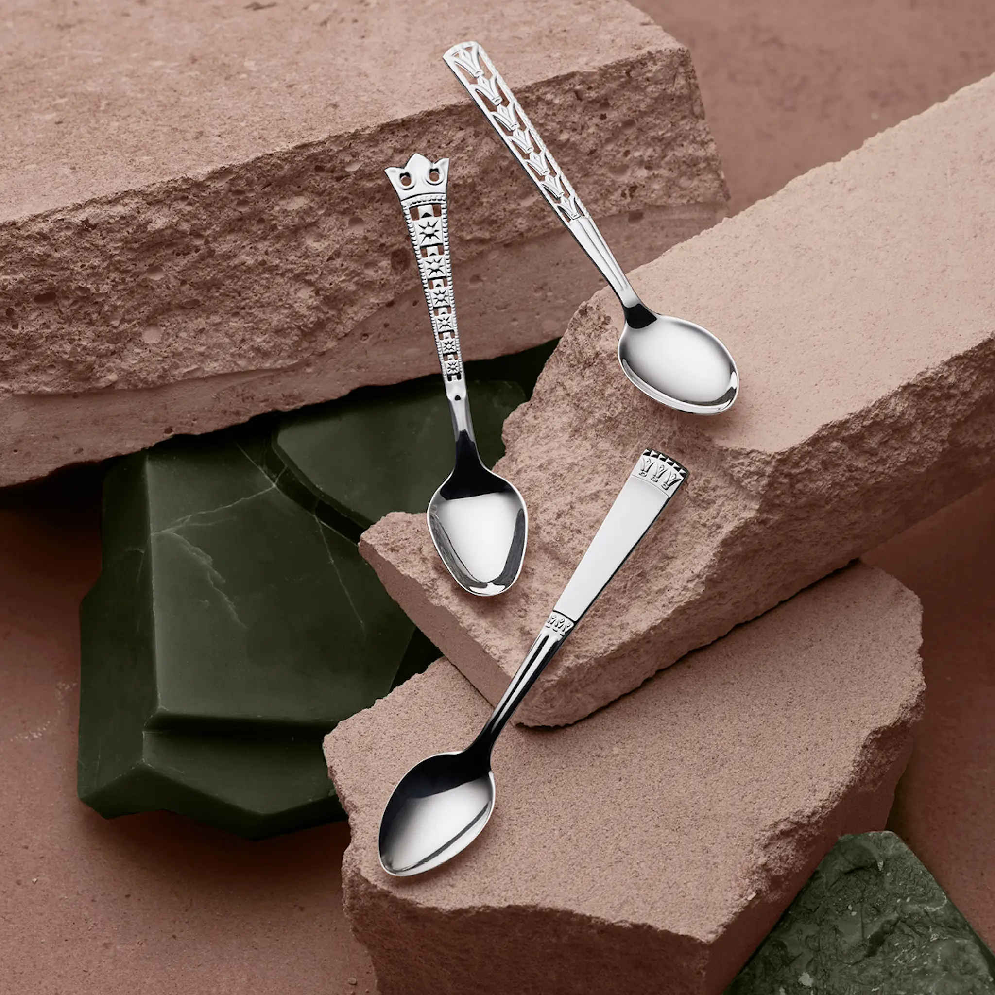Gense Kungasilver Kaffesked Victoria 12,4 cm 830