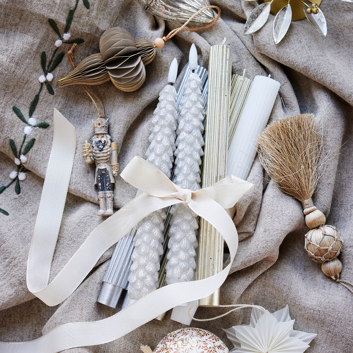 Lene Bjerre Livia kronljus LED 25 cm silver