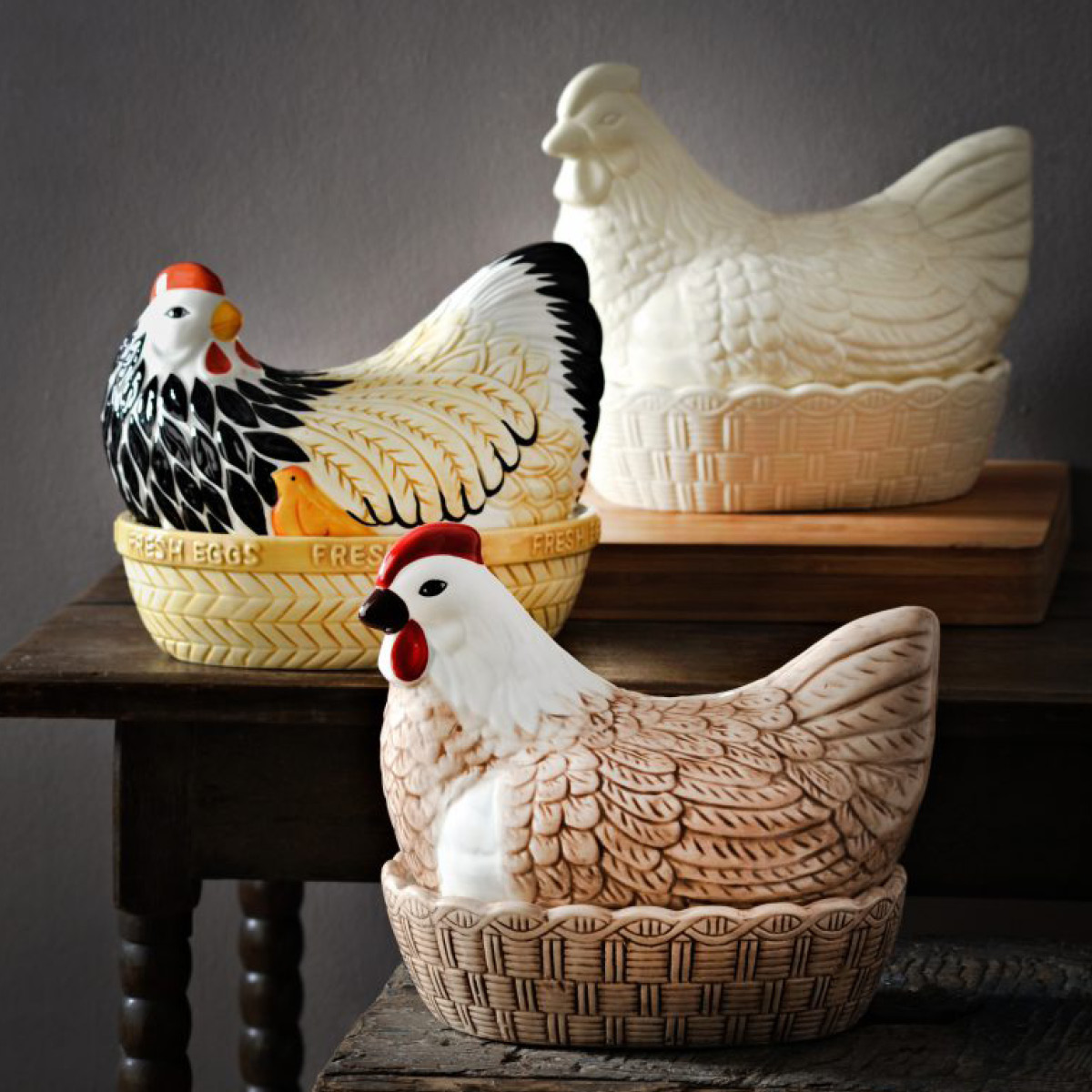 Mason Cash Nest Egg Koristepurkki Kana 23,4 cm Ruskea