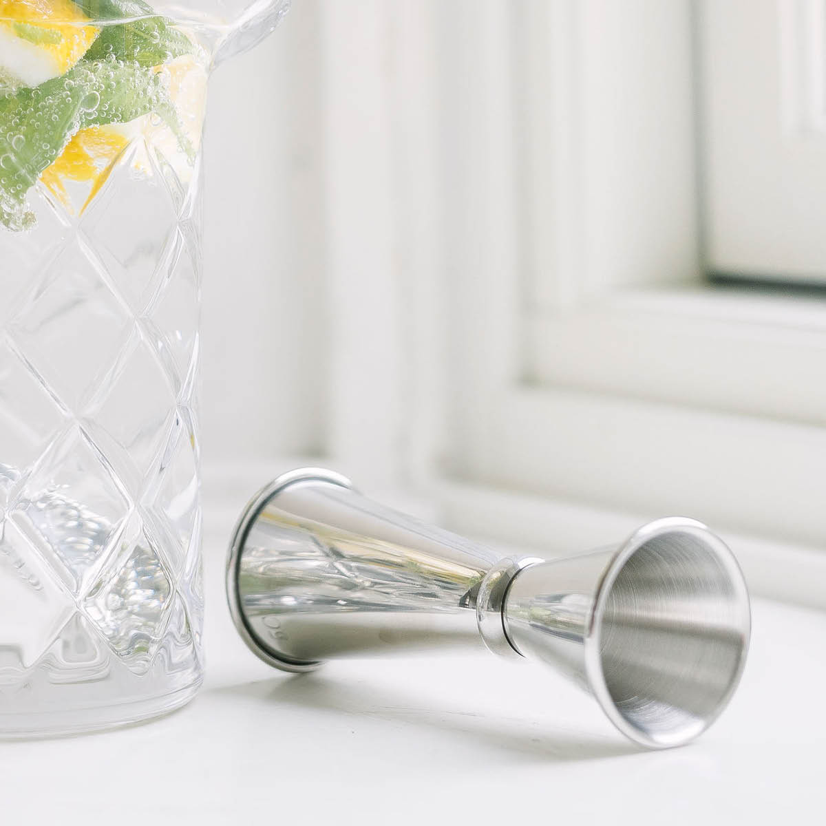 Dorre Beth Mätglas Vändbart 3-5 cl Rostfritt Stål