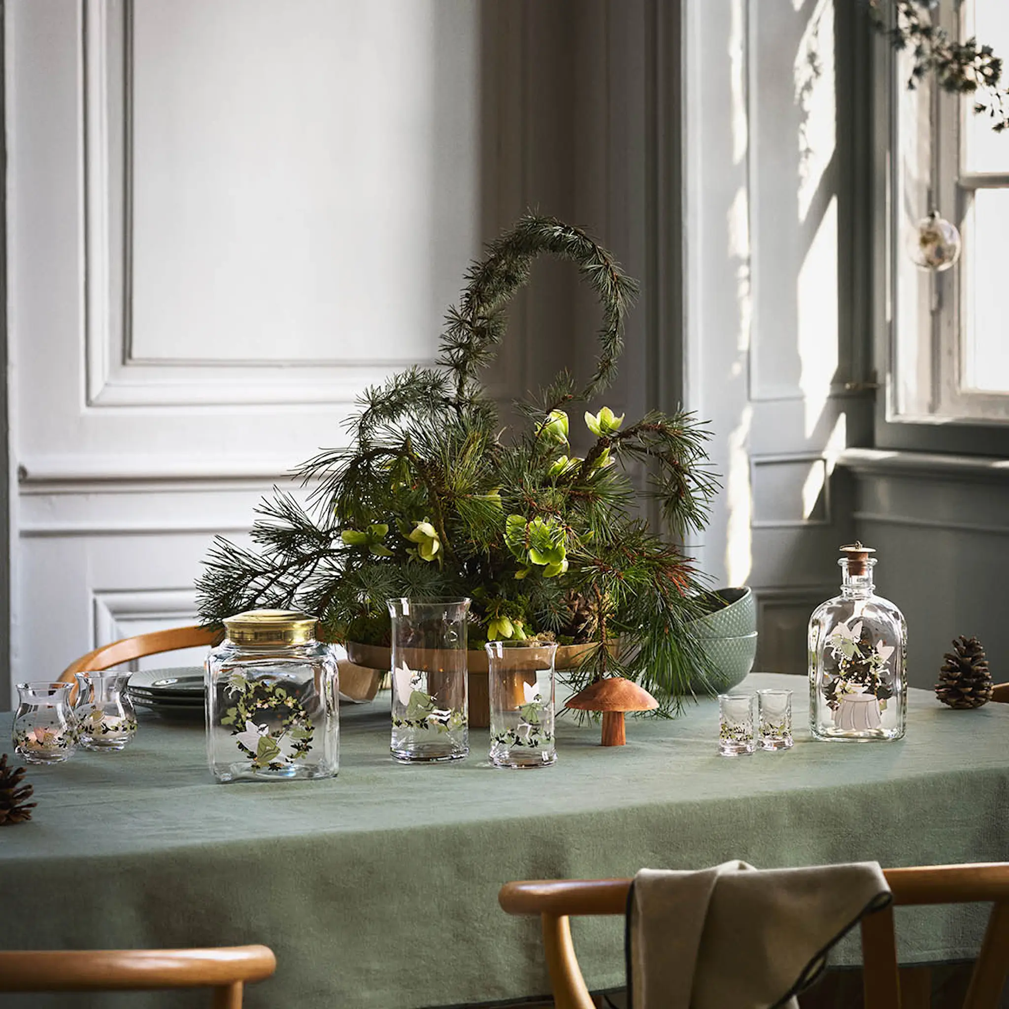 Holmegaard Christmas snapsilasi 2026 3 cl 2 kpl monivärinen