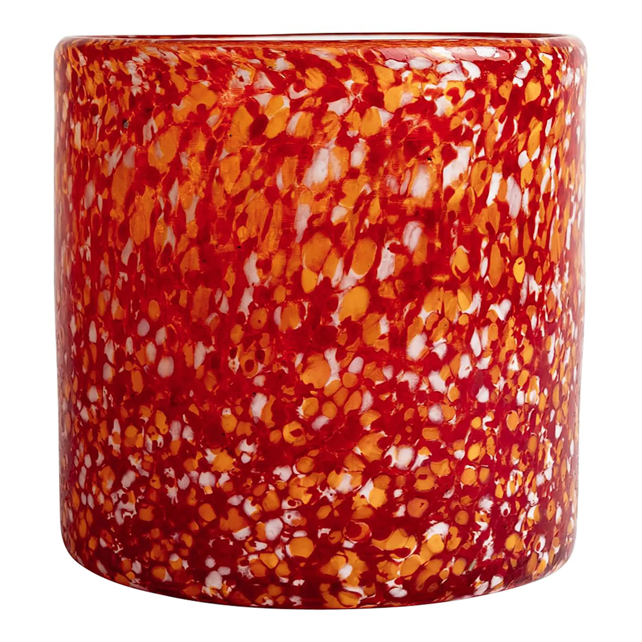 ByOn Calore Ljuslykta 15x15 cm Röd/Orange