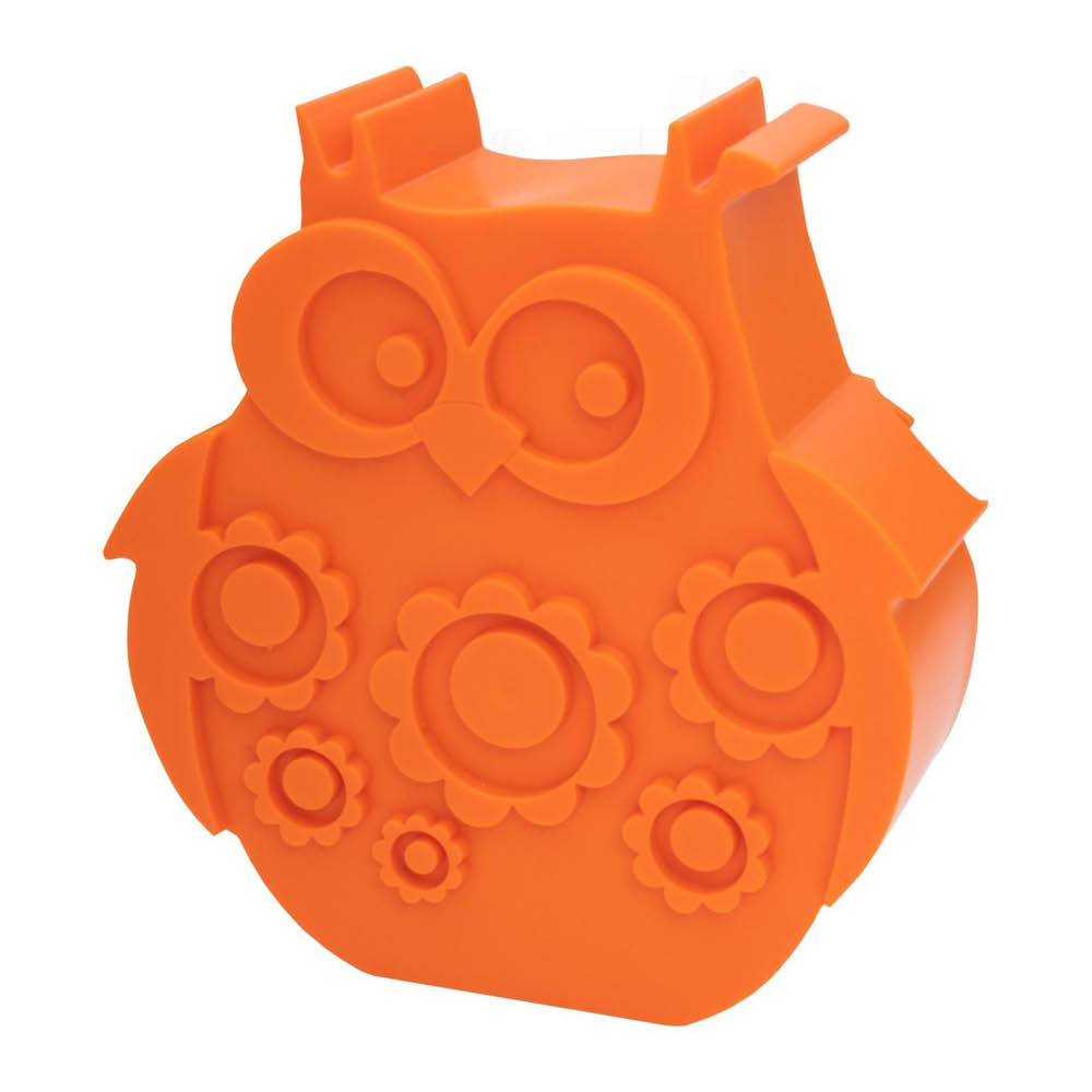 Blafre Uggla matlåda i plast 17x18 cm orange