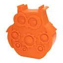 Uggla matlåda i plast 17x18 cm orange