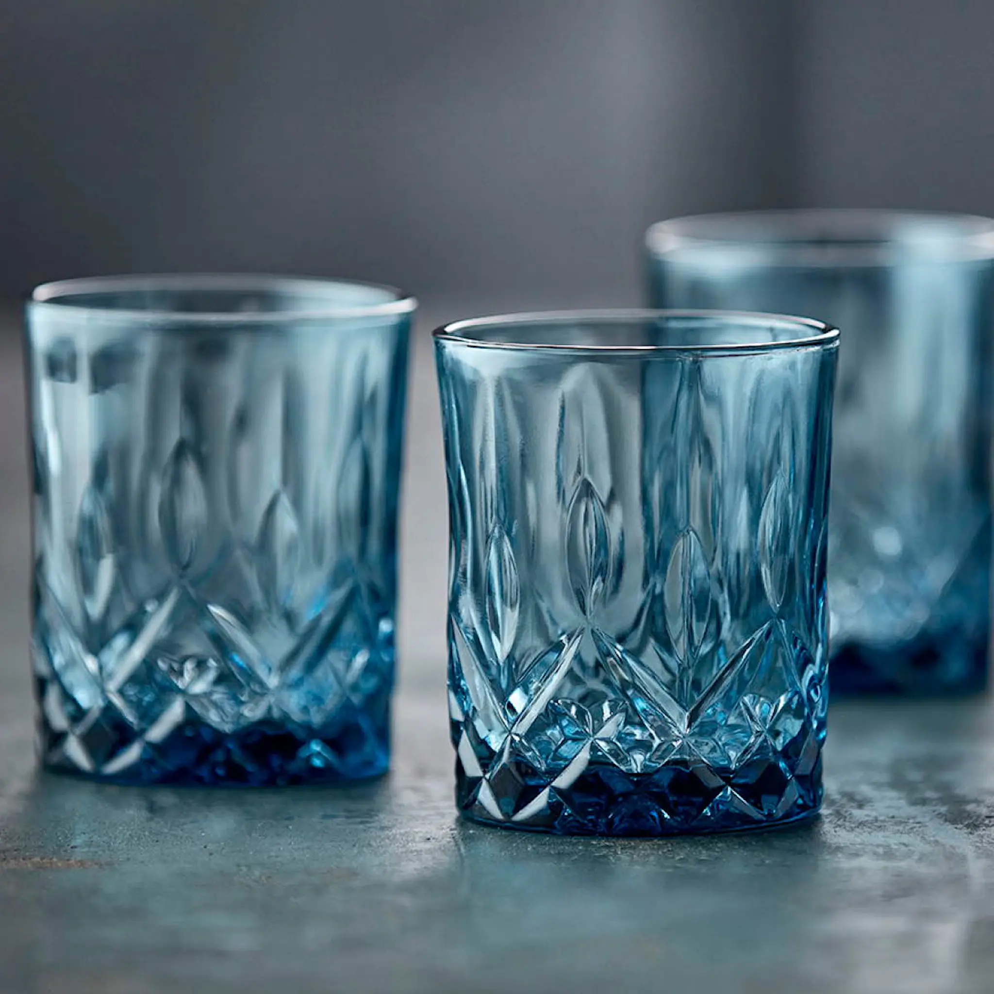 Lyngby Glas Sorrento Viskilasi 32 cl 4 kpl Sininen