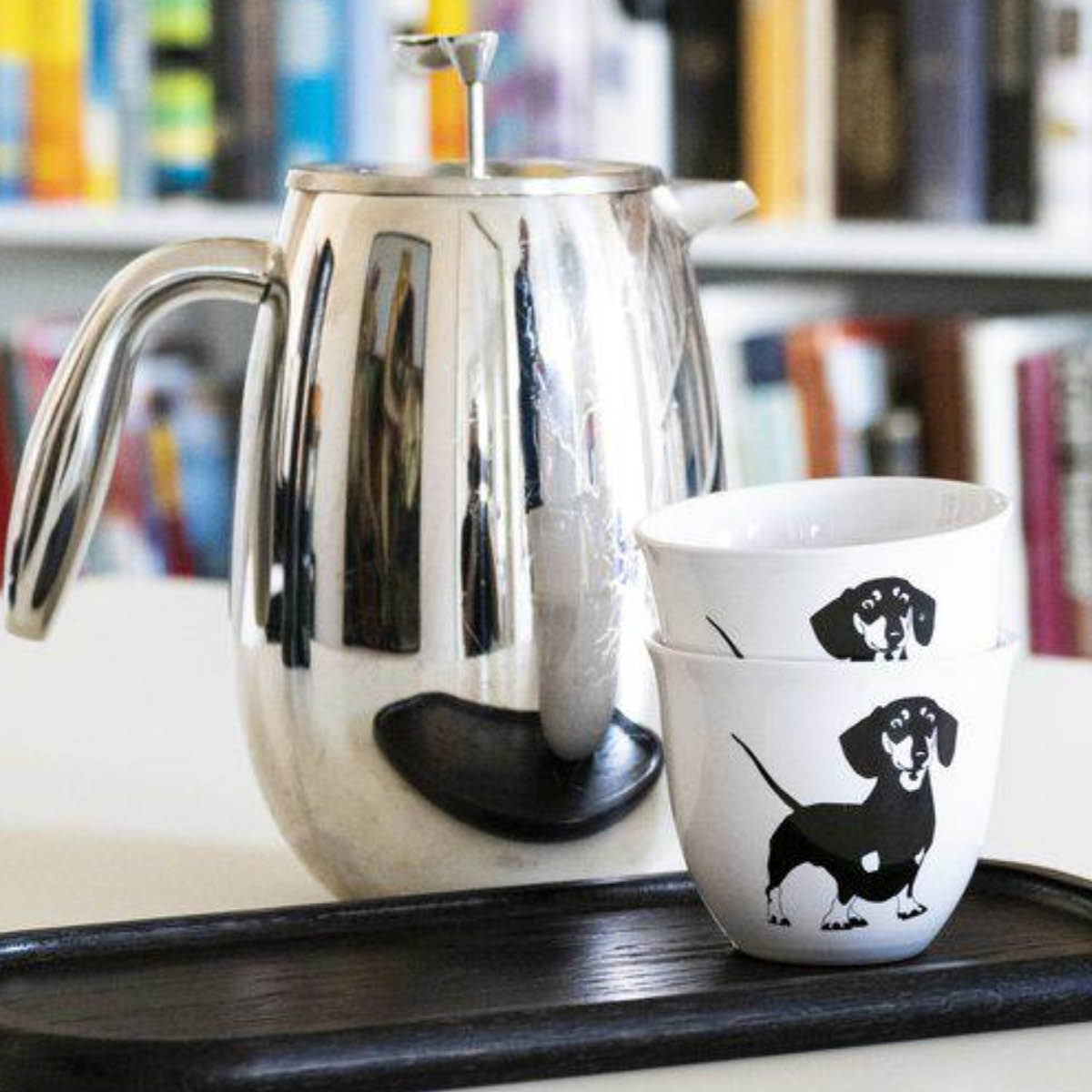 Rotor Design Åke mugg 20 cl svart/vit