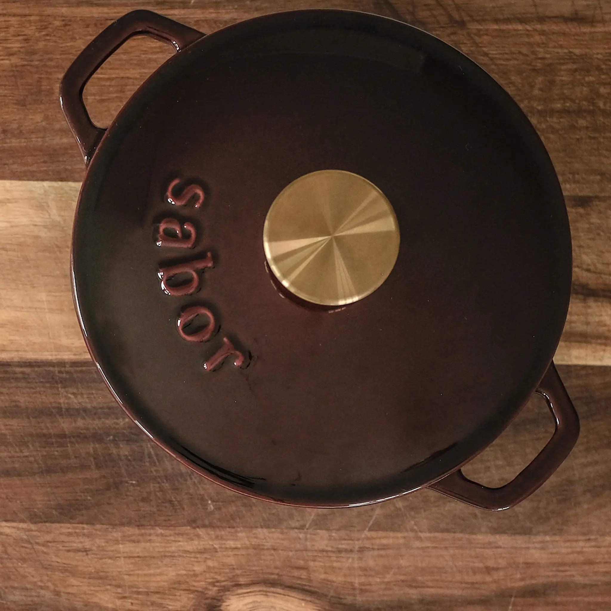 Sabor Gjutjärnsgryta 2L zinfandel mässing