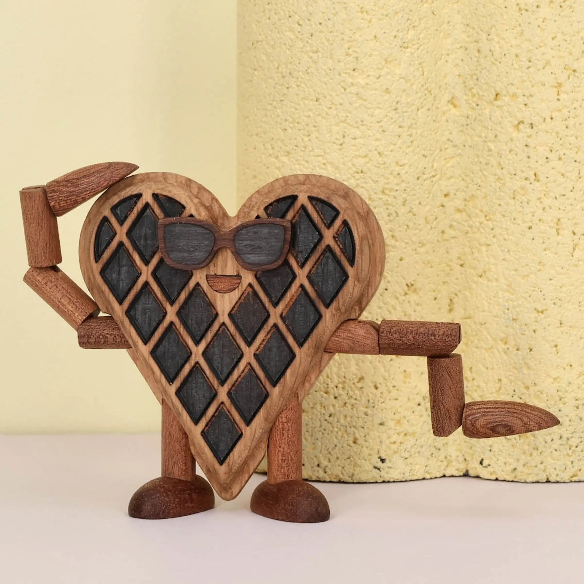 Spring Copenhagen Woodies Wendy Waffle träddekoration 8 cm ek