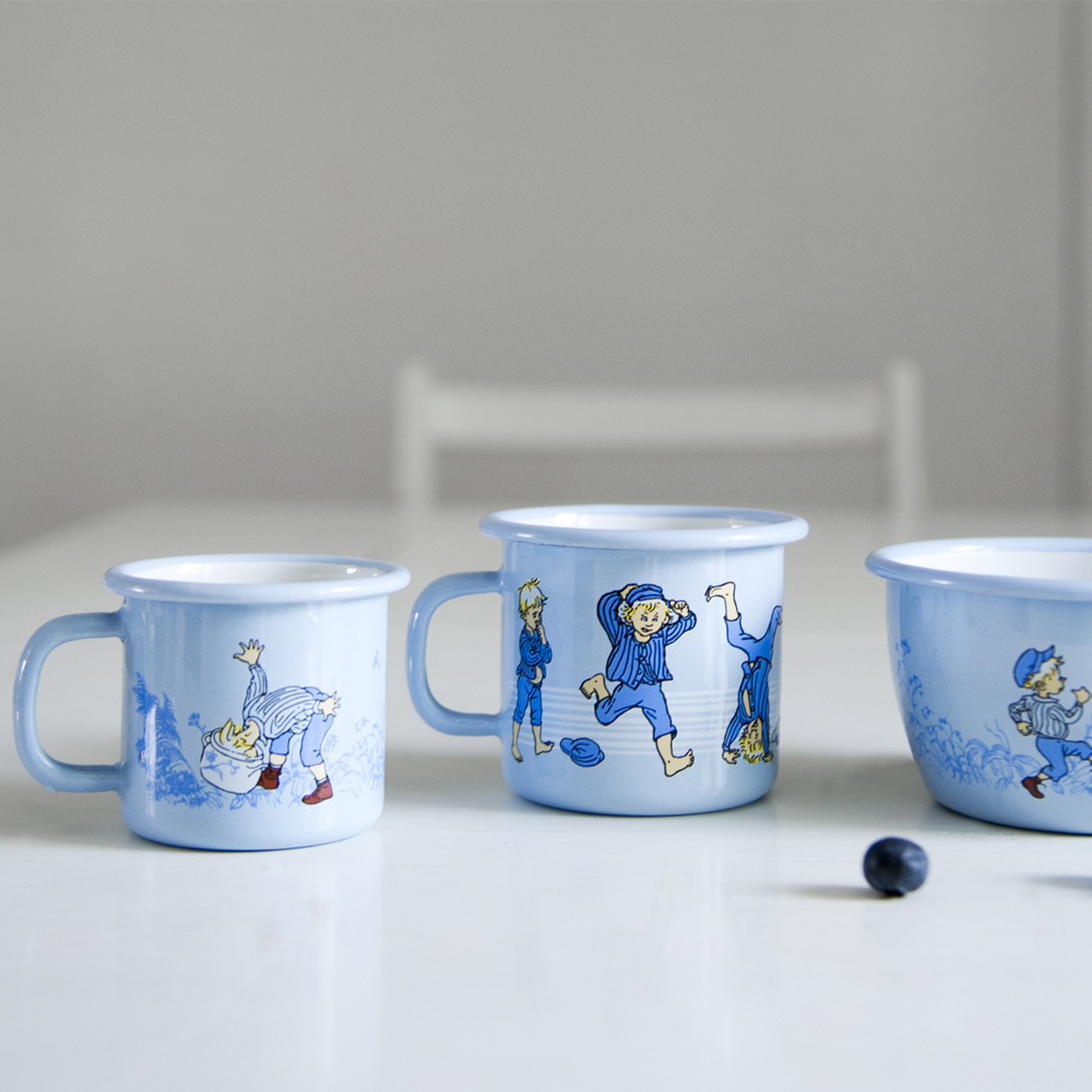 Muurla Vaahteramäen Eemeli Emalimuki 2,5 dl Sininen