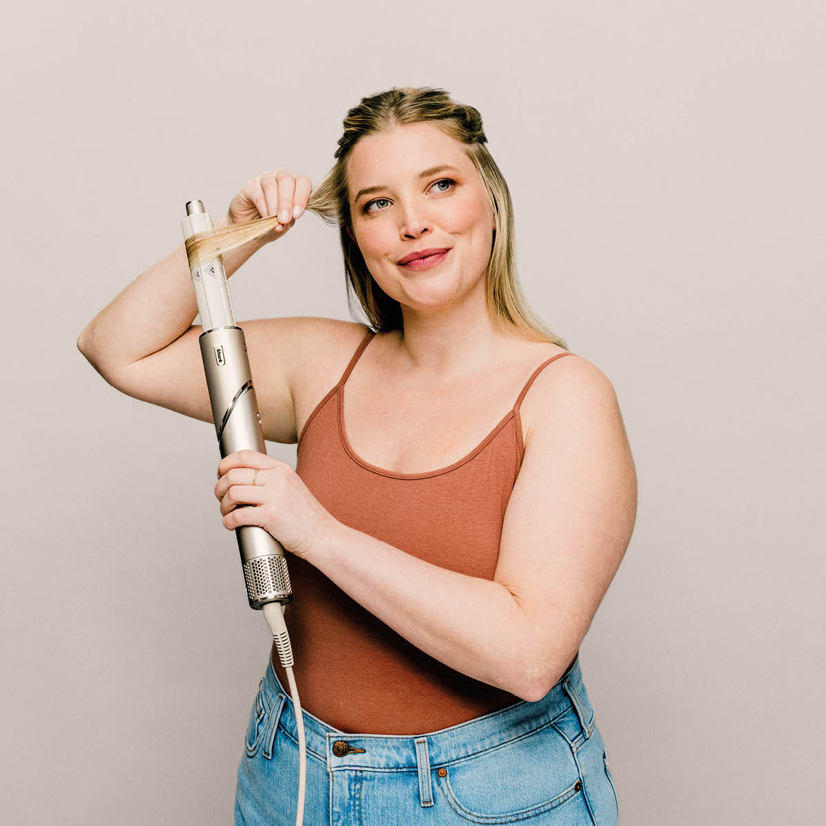 Shark Beauty FlexStyle 3-i-1 multistyler & hårfön HD426SLEU stone