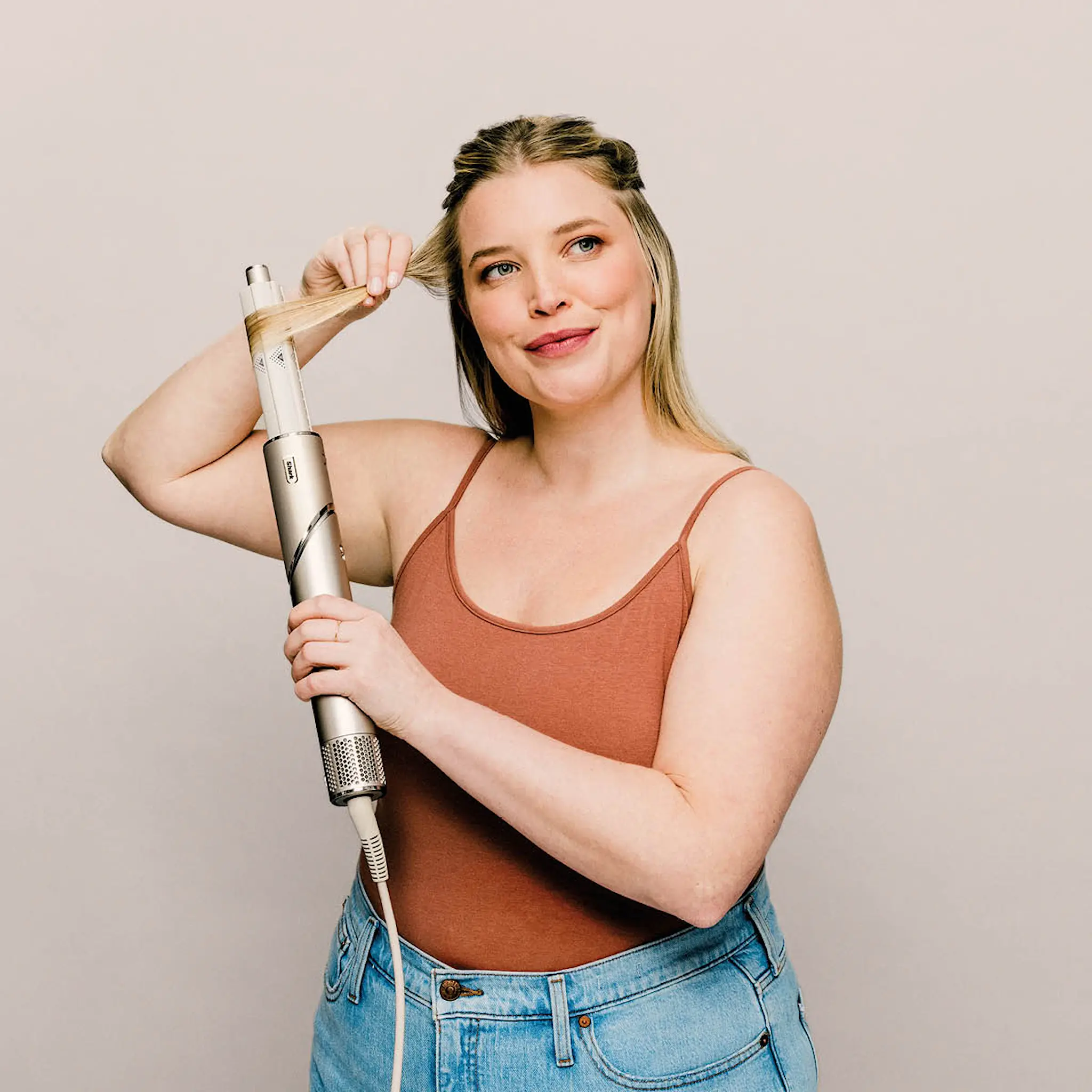 Shark Beauty FlexStyle 3-i-1 multistyler & hårfön HD426SLEU stone