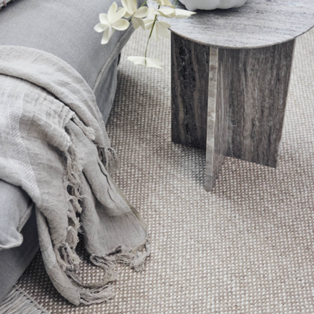 Lene Bjerre Ana pläd 170x130 cm linne