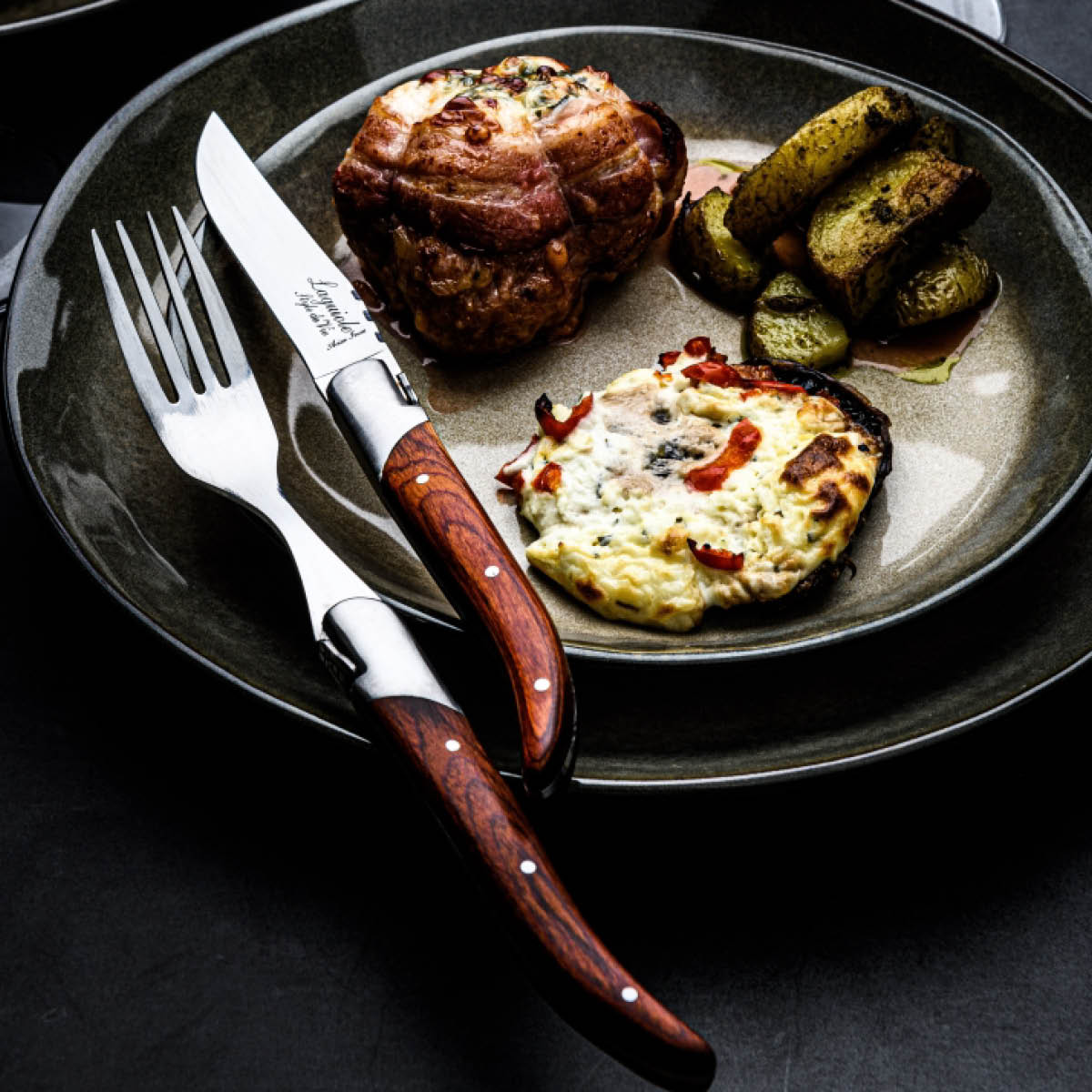 Laguiole Style de Vie Grillgaffel 10,5 cm 6-pack rosa