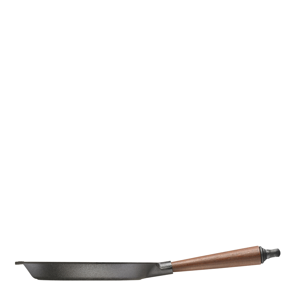 Skeppshult Traditional grillpanne firkantet med trehåndtak 25 cm