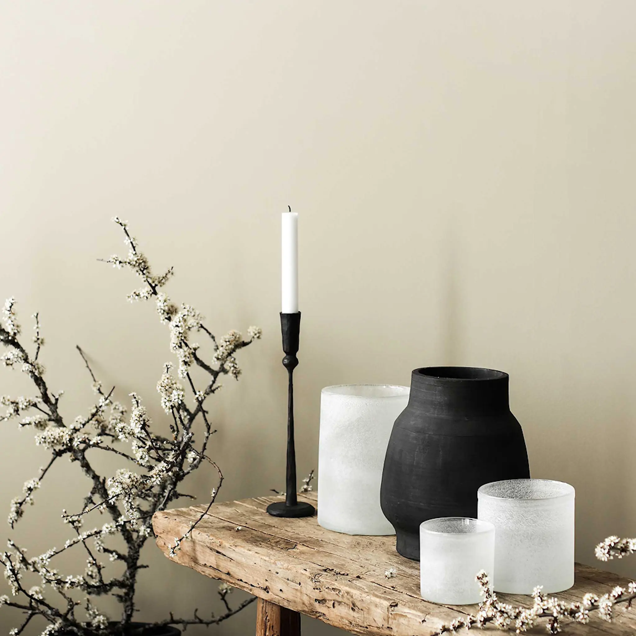 Tell Me More Frost Kynttilälyhty 13x19 cm Valkoinen