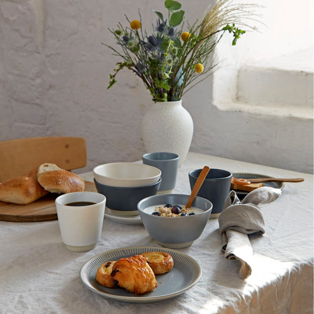 Knabstrup Keramik Colorit Lautanen 19 cm Harmaa