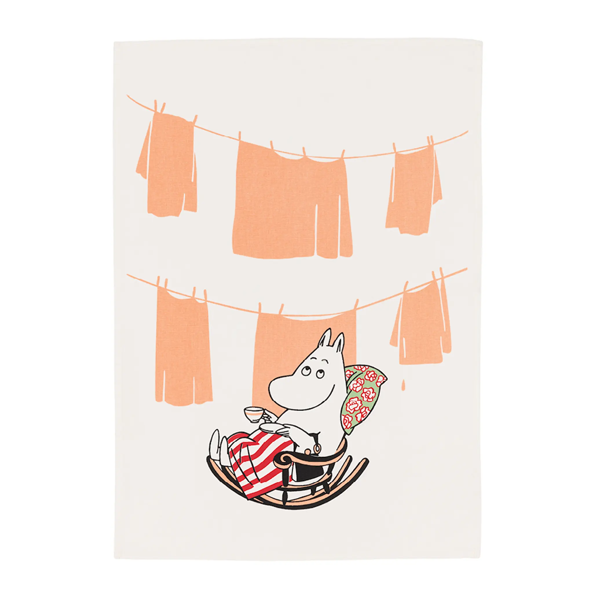 Moomin Arabia Mummi kjøkkenhåndkle 50x70 cm Mummimamma