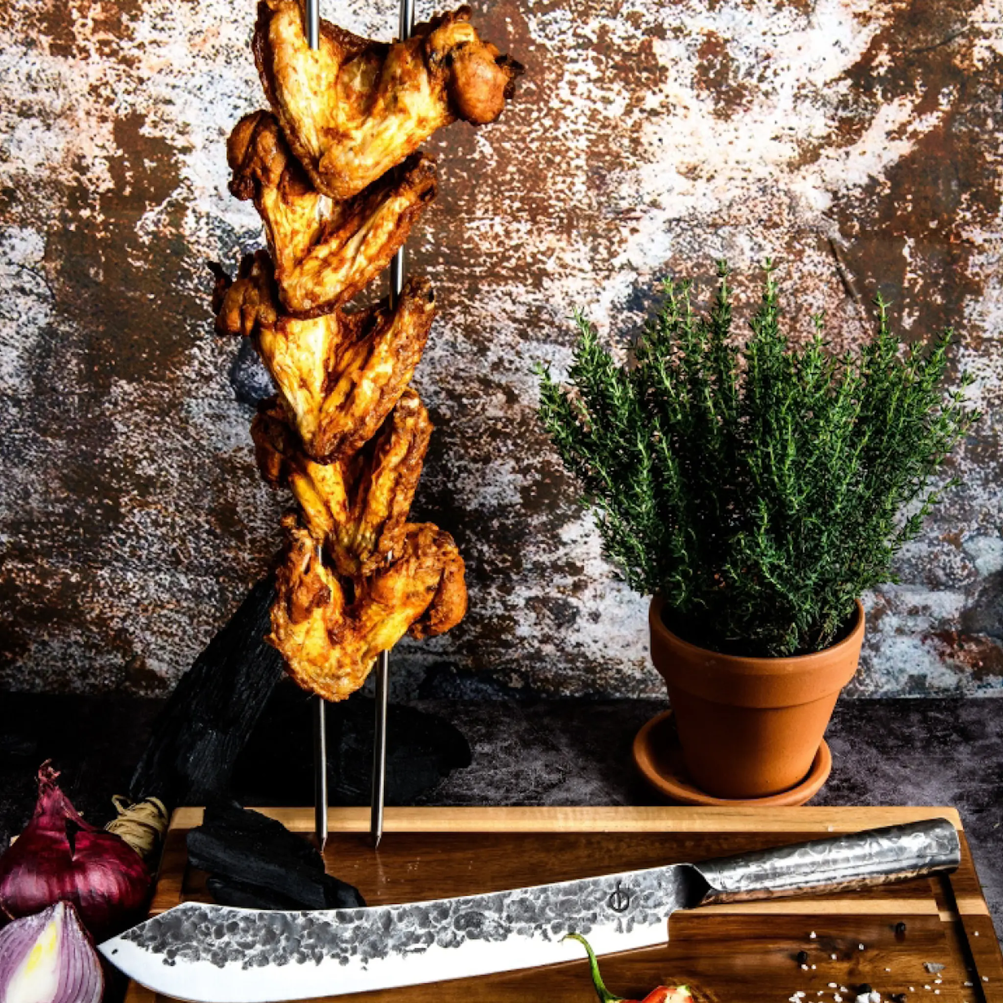 Forged Grillspett 50 cm churrasco