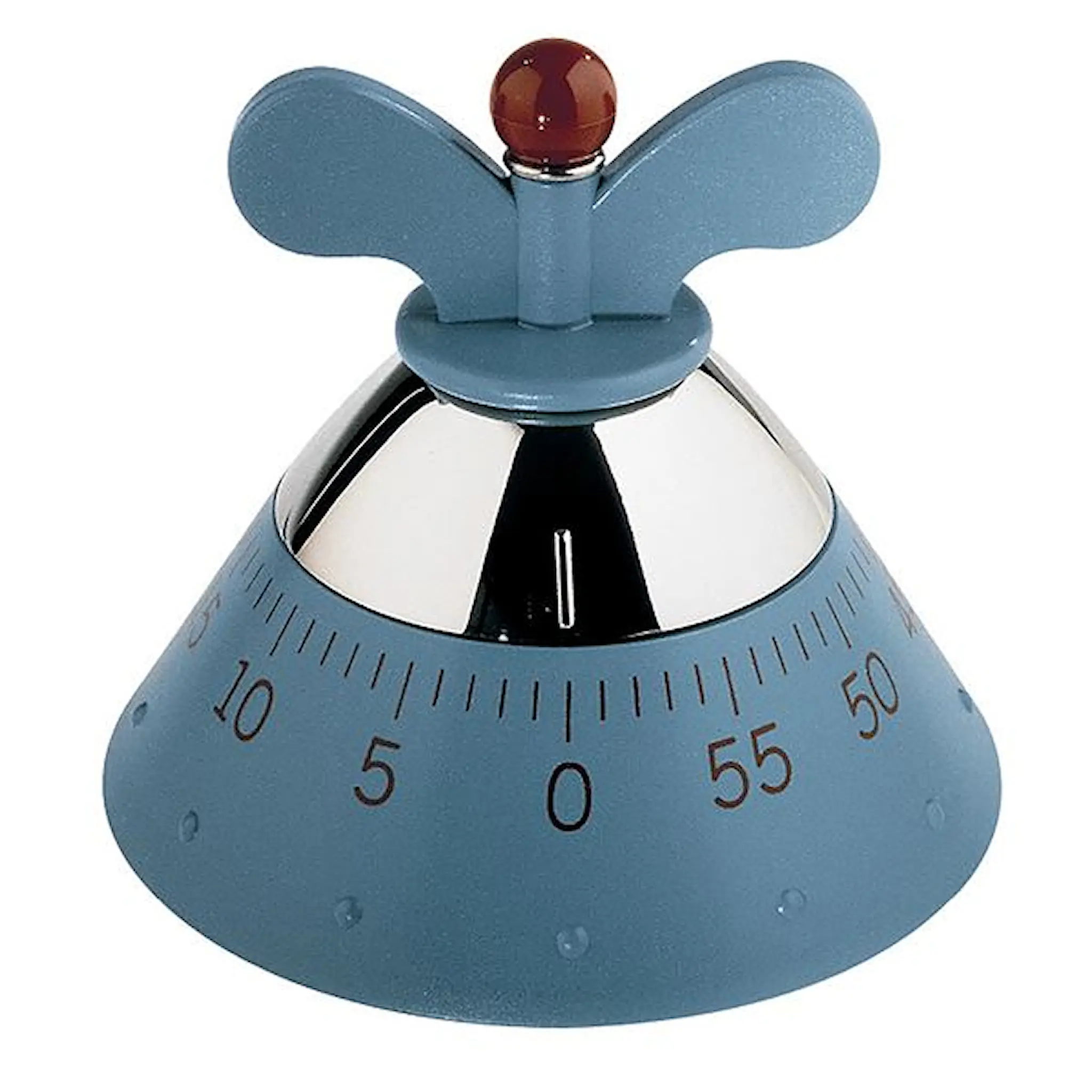 Alessi Eggeklokke 9 cm lyseblå