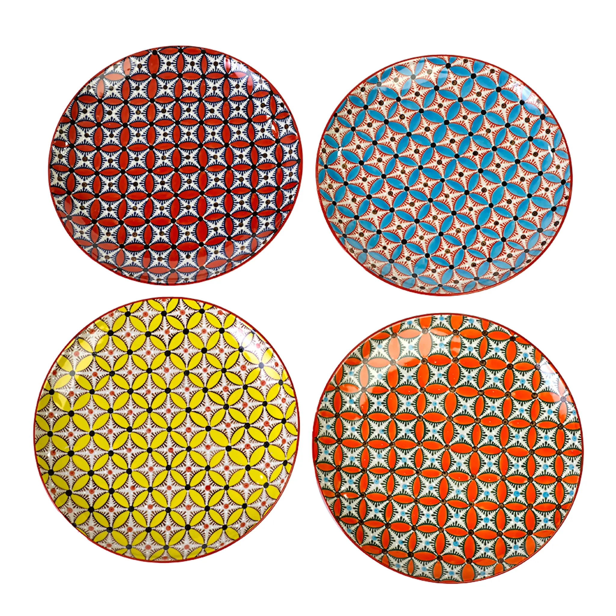 Pols Potten Hippy Tallrik 4-pack 27 cm
