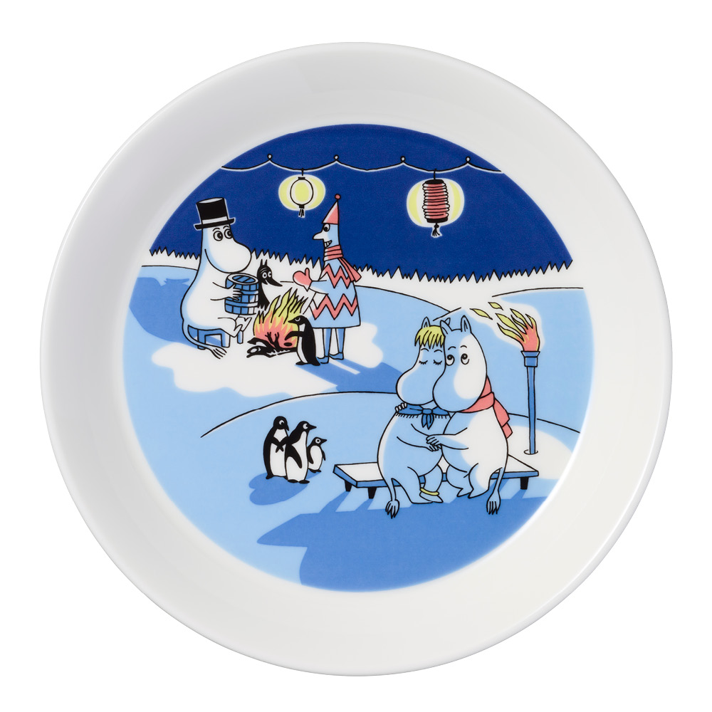 Moomin Arabia Muumilautanen 19 cm 2 osaa Purjehdus & Talvikokko 2024