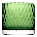 Harlekin lykta/vas 12,5 cm grön