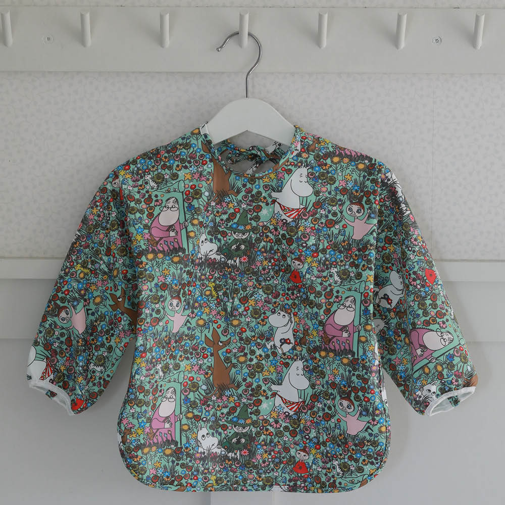 Rätt Start Mumin långärmad haklapp Äng grön