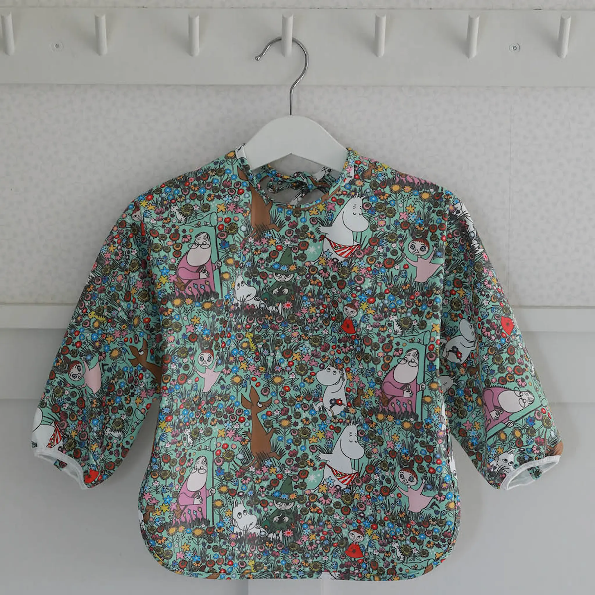 Rätt Start Mumin långärmad haklapp Äng grön