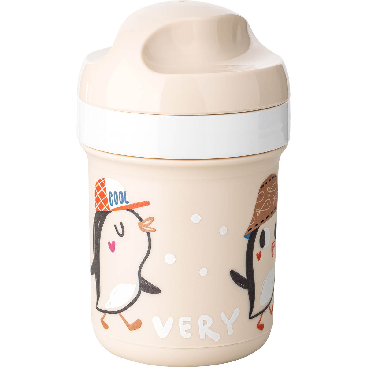 Koziol Very Very To Go matboks og vannflaske 3 deler beige