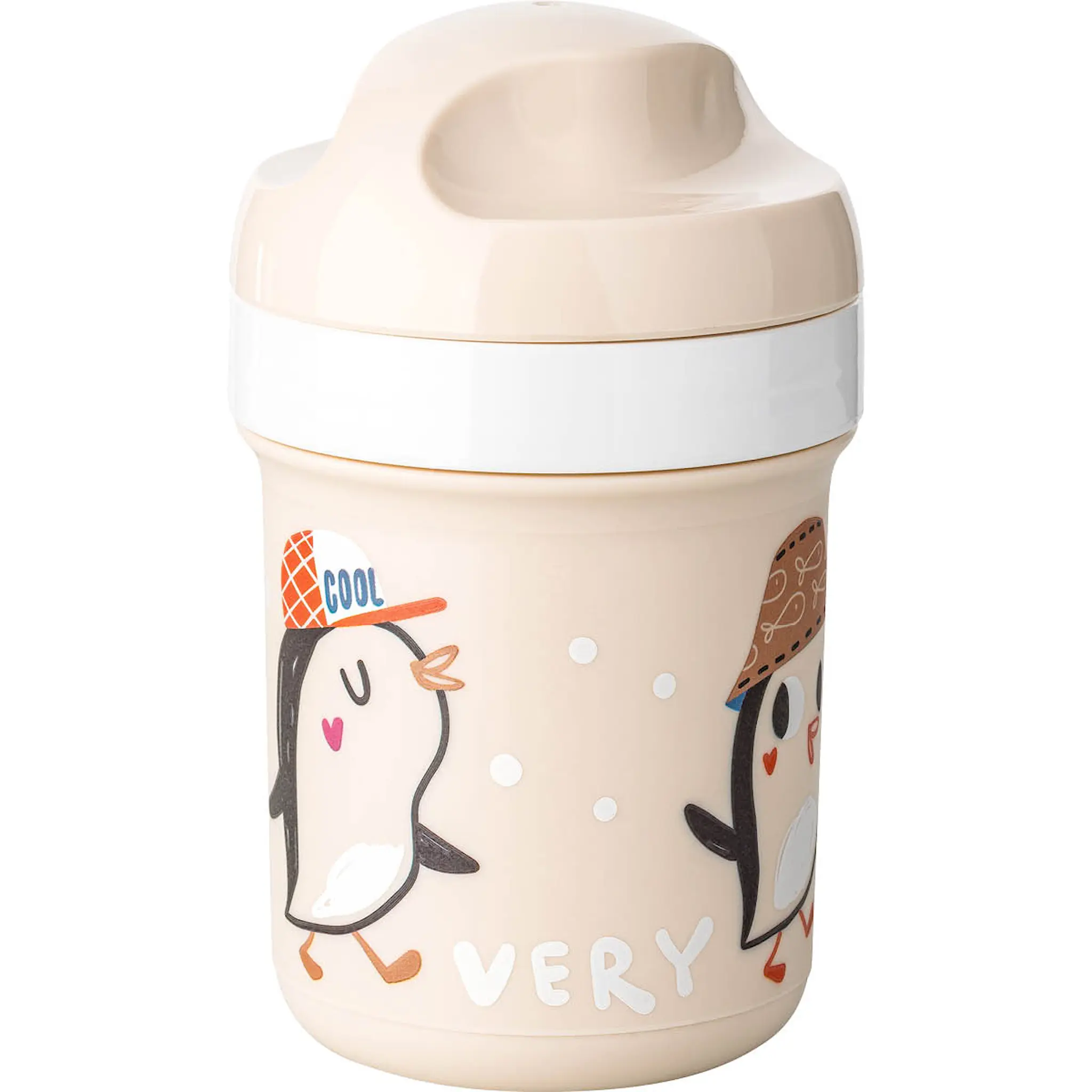 Koziol Very Very To Go matboks og vannflaske 3 deler beige
