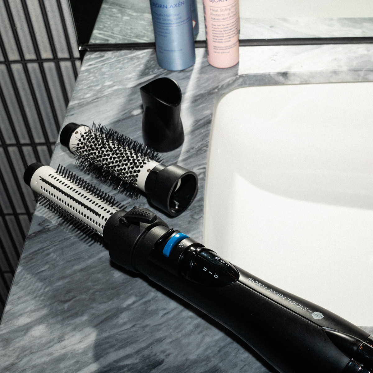 OBH Nordica Björn Axén Airstyler PRO varmluftsbørste 3588 svart