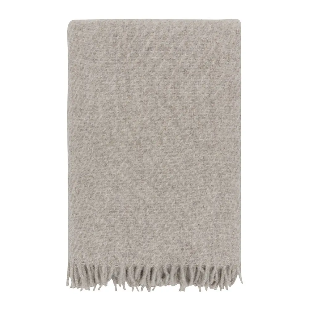 Falketind ullpledd 120x180 cm naturlig beige