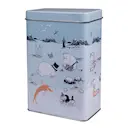 Mumin kaffeburk 20 cm strandtur blå