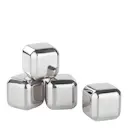 Cooling Cubes isbitar i stål små 2,5x2,5 cm 4-pack
