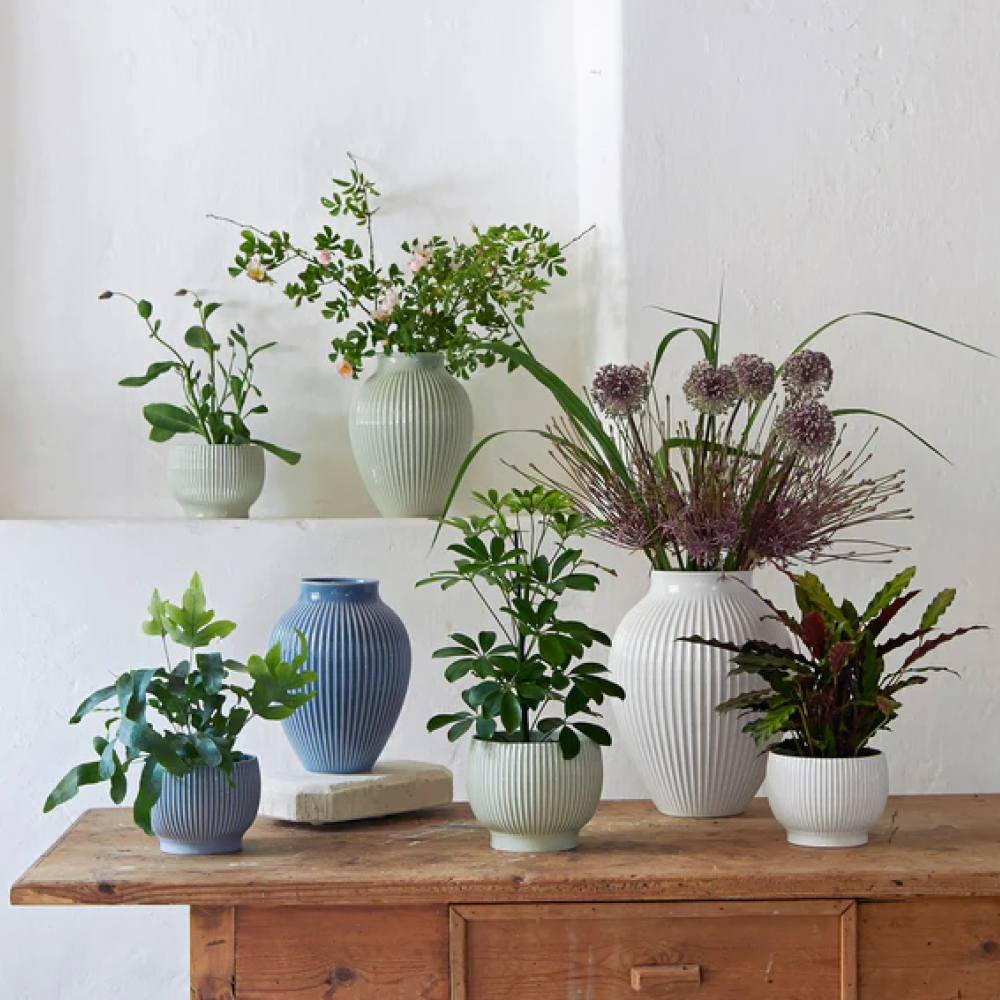 Knabstrup Keramik Ripple Vas 27 cm Vit