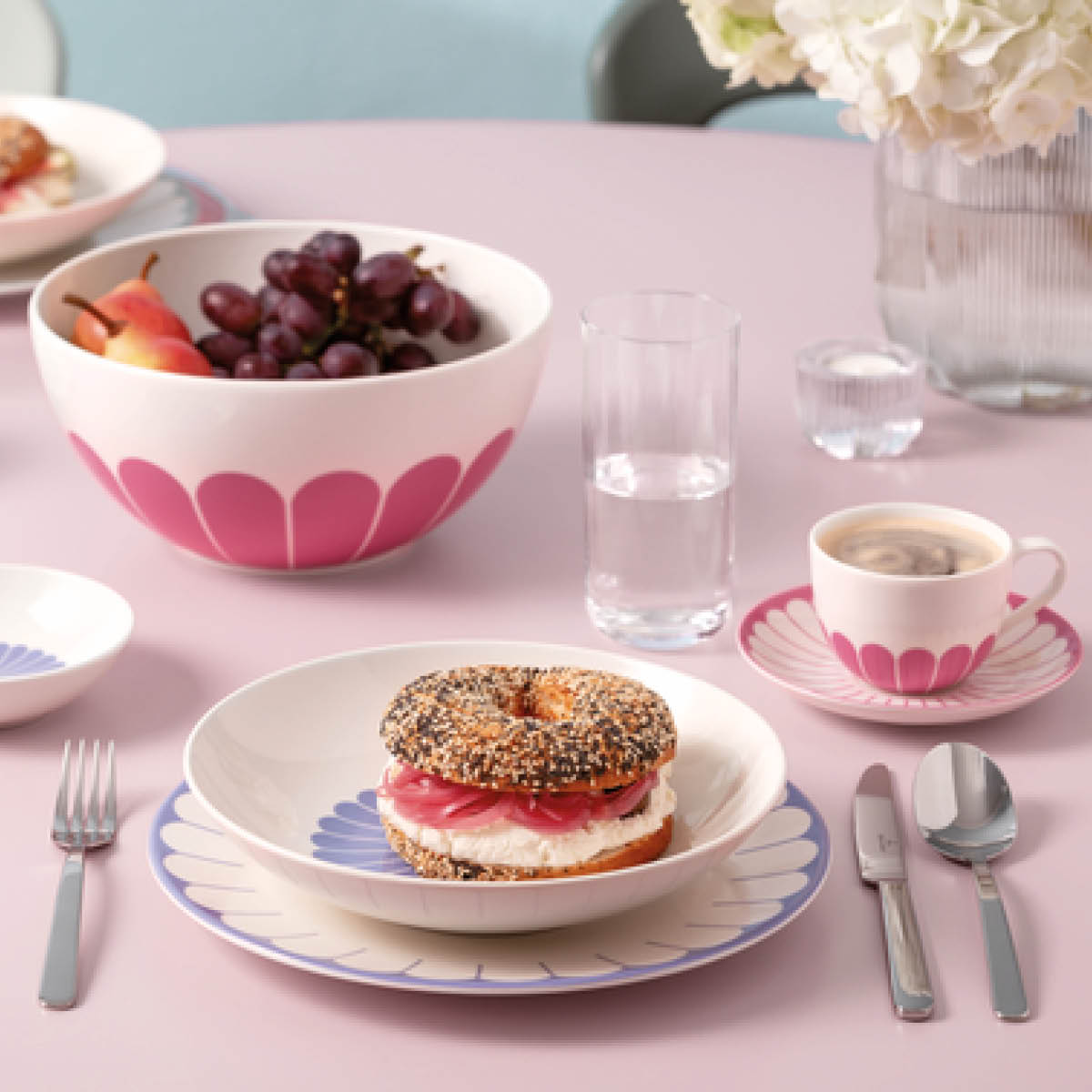 Villeroy & Boch Fleur cassis kaffekopp 16 cl rosa