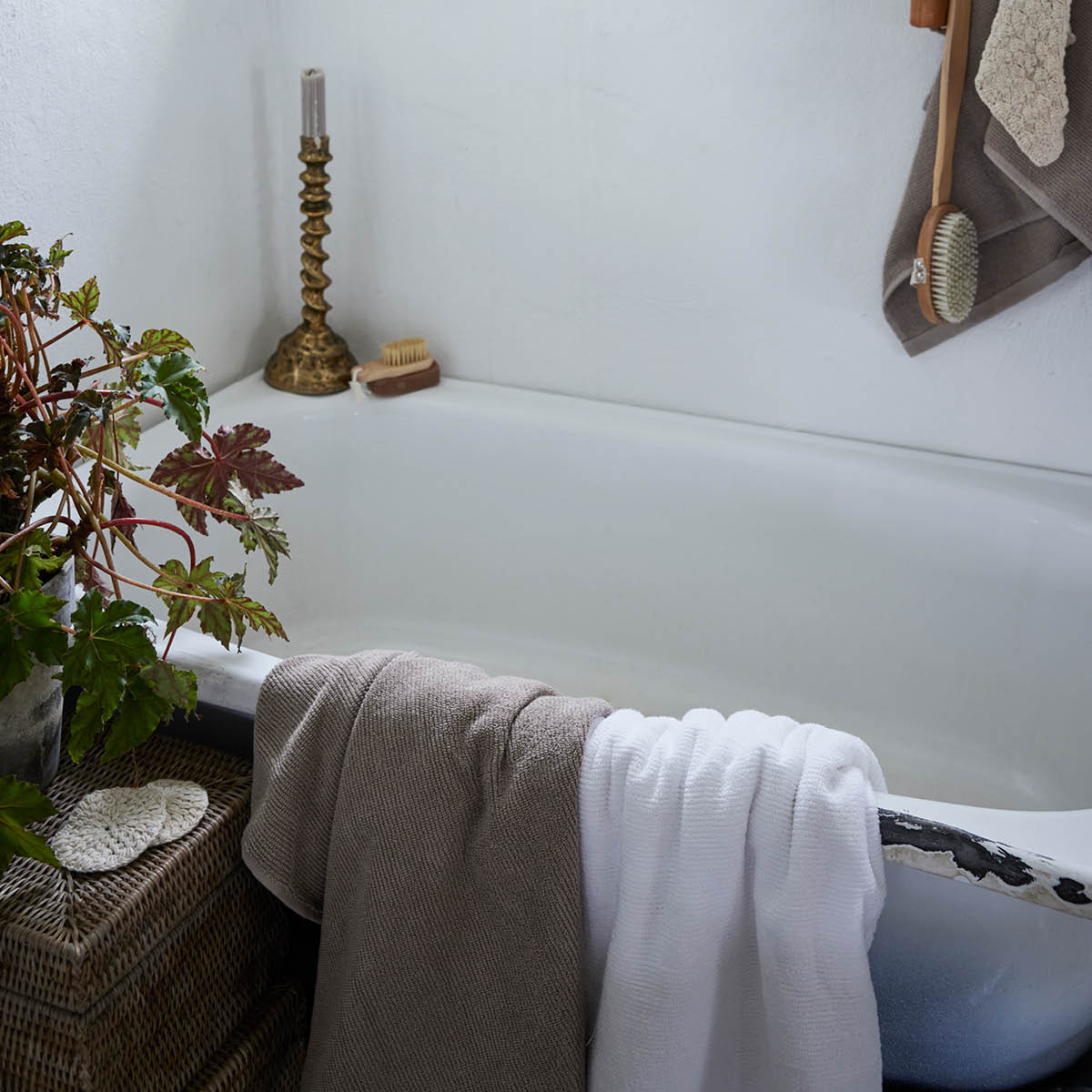 Lene Bjerre Molli badhandduk 140x70 cm linen