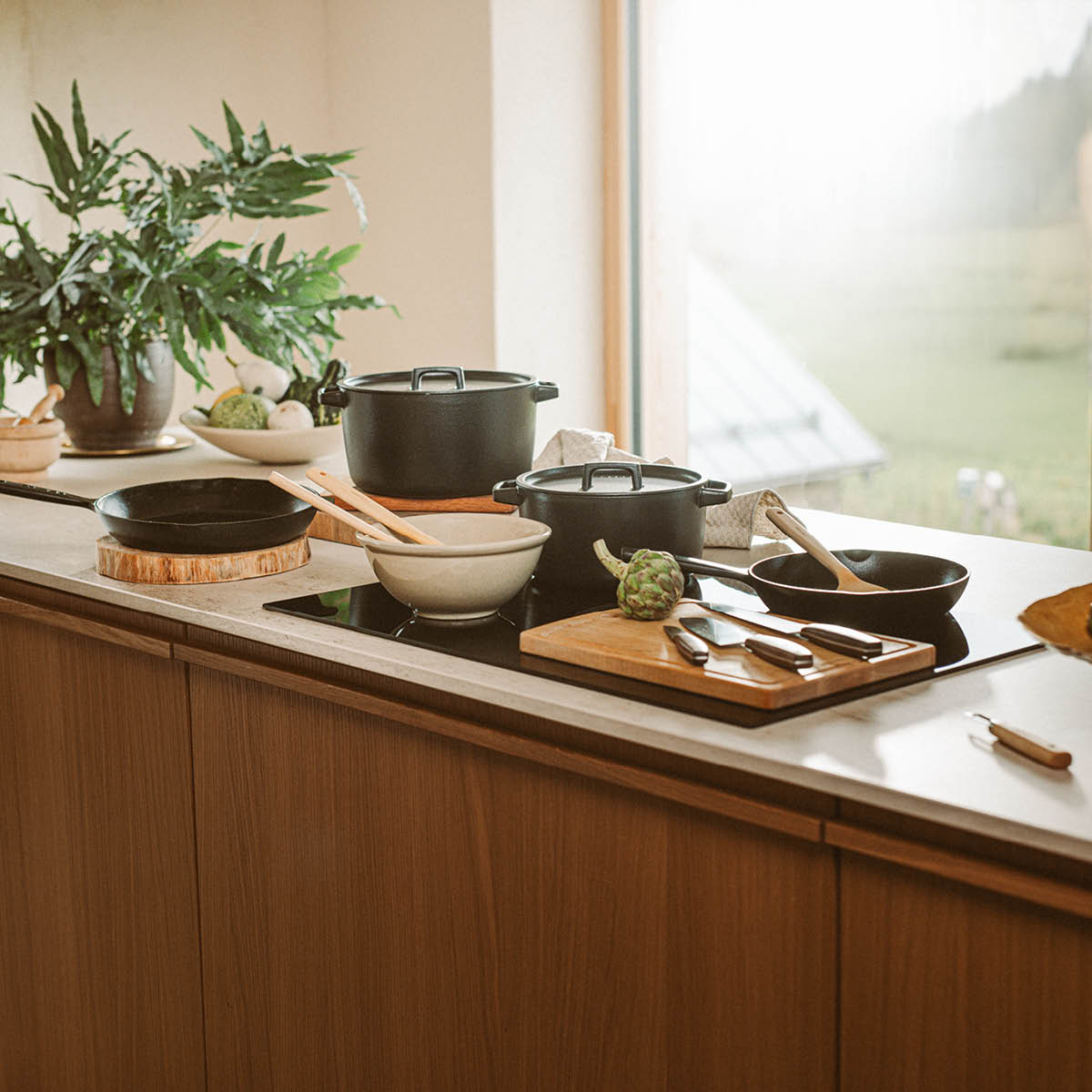 Fiskars Folken sked 29 cm trä