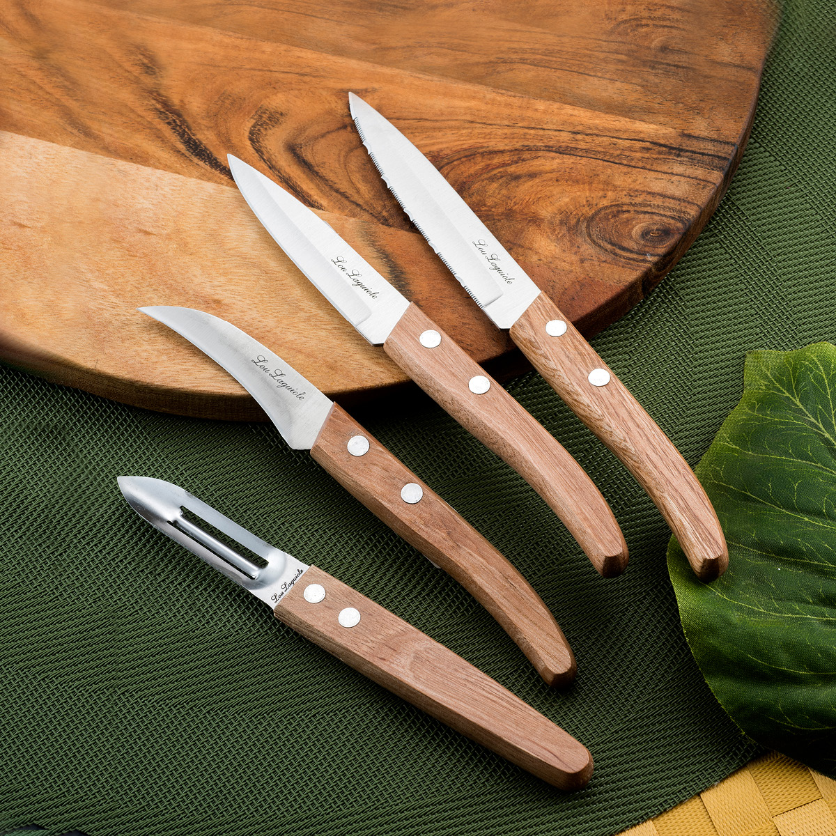 Lou Laguiole Tradition Skalset 4 delar stål