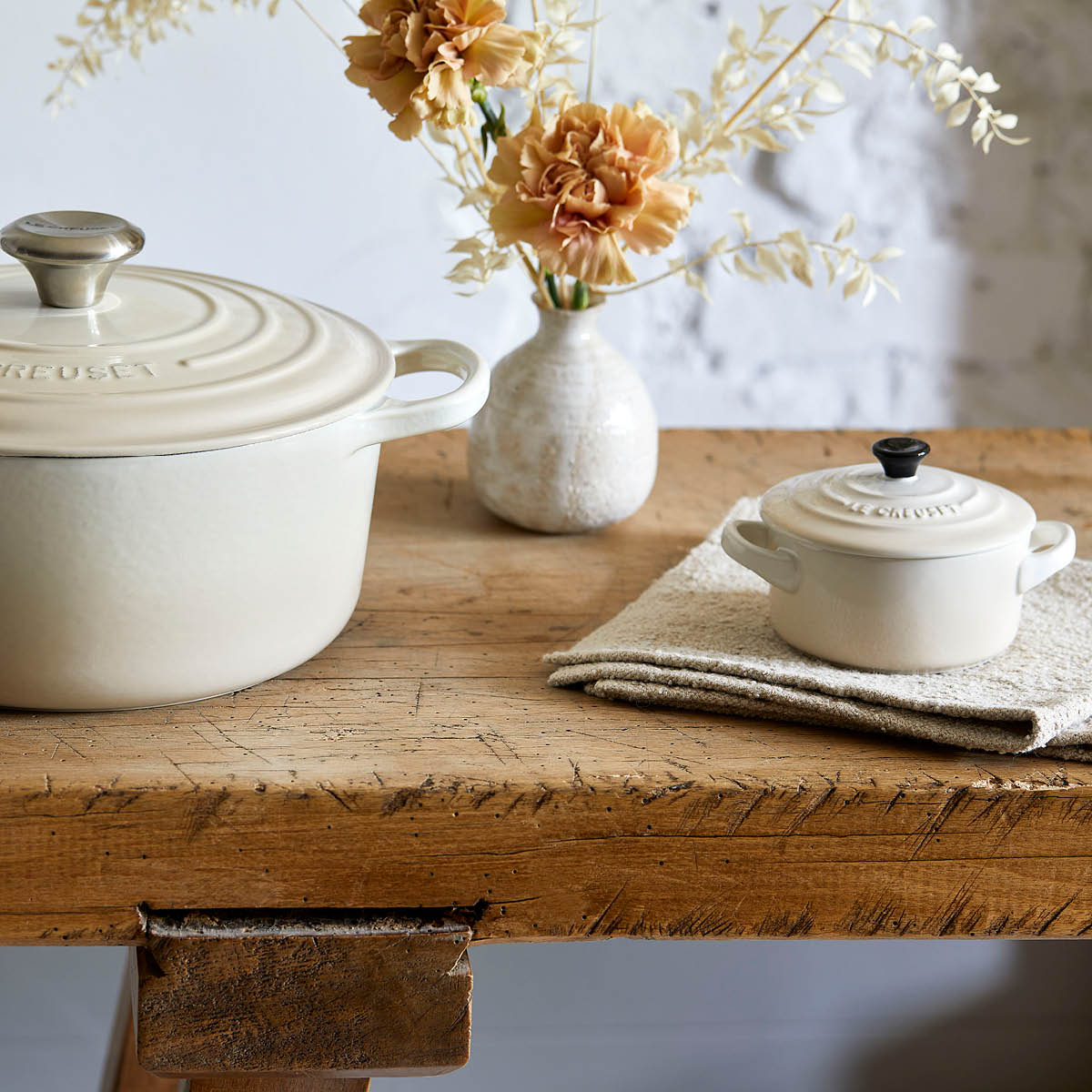 Le Creuset Signature Minigryta Stengods 0,25 L Meringue