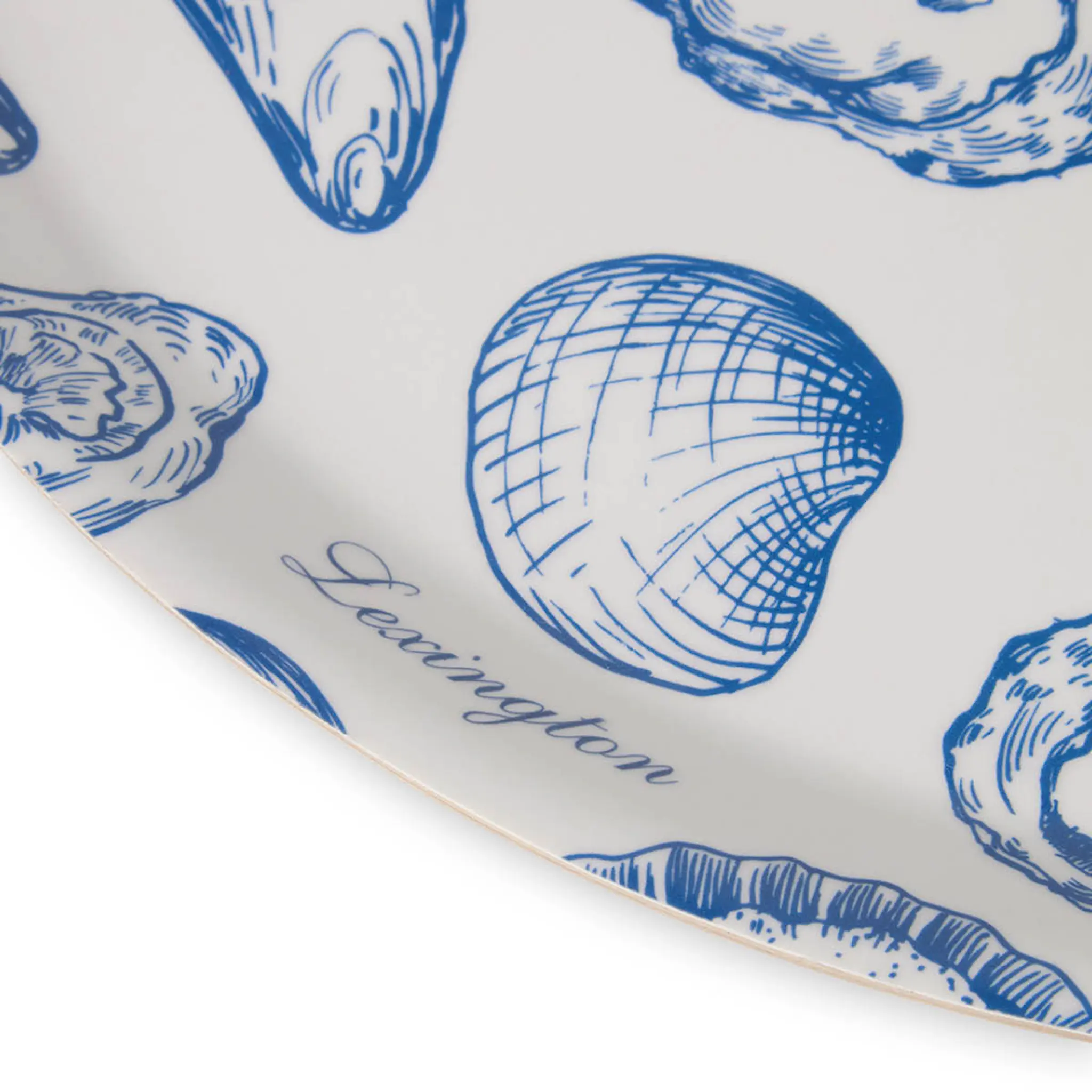 Lexington Kaksipuolinen tarjotin 38 cm Sininen/Valkoinen