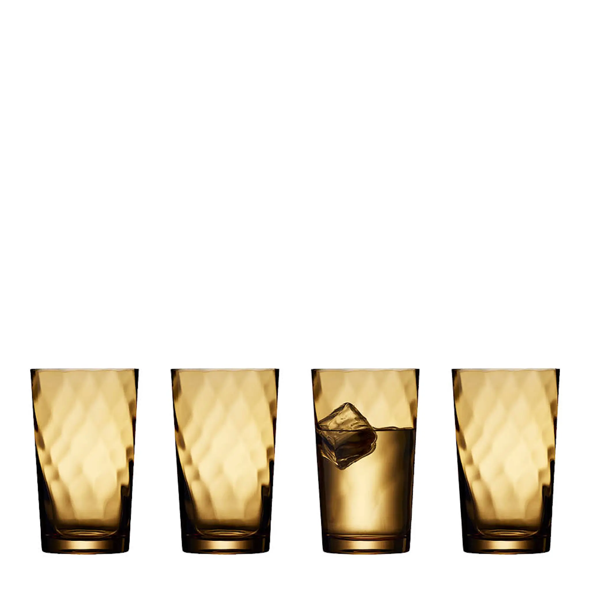 Lyngby Glas Vienna Highball Glas 40 cl 4-pack Amber